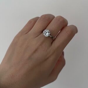 NEW Diamonique 3ct Diamond Solitaire Engagement Ring
